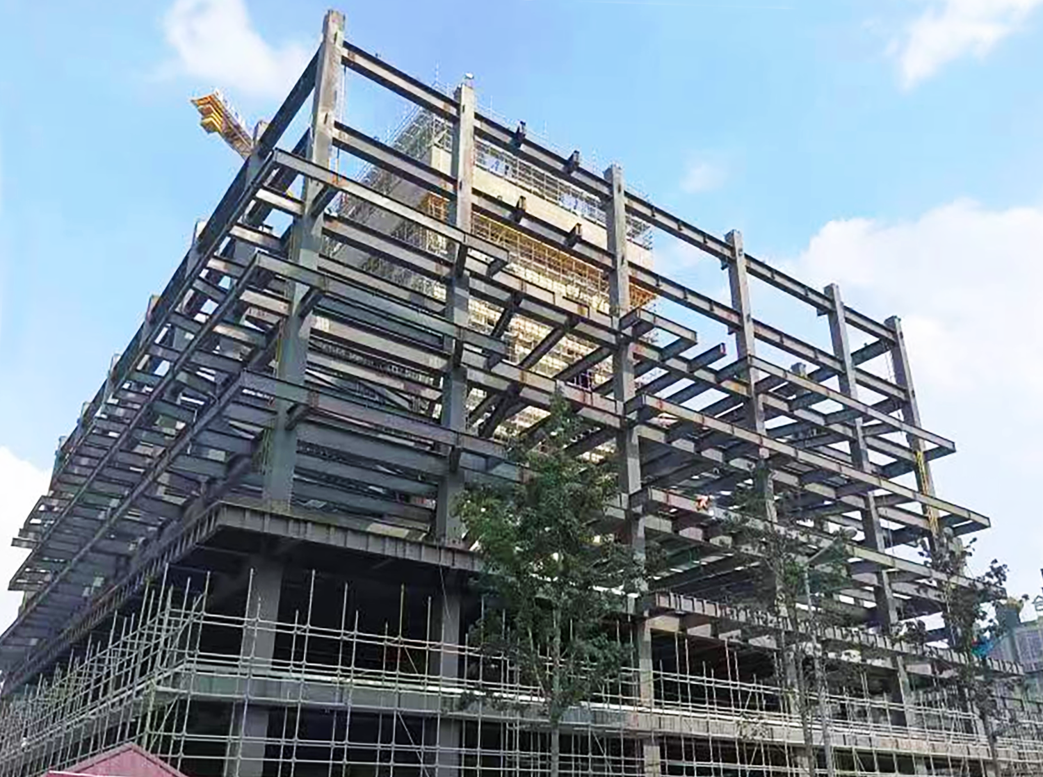 东方日升源网荷储一体化金属硅工程项目钢结构安装工程